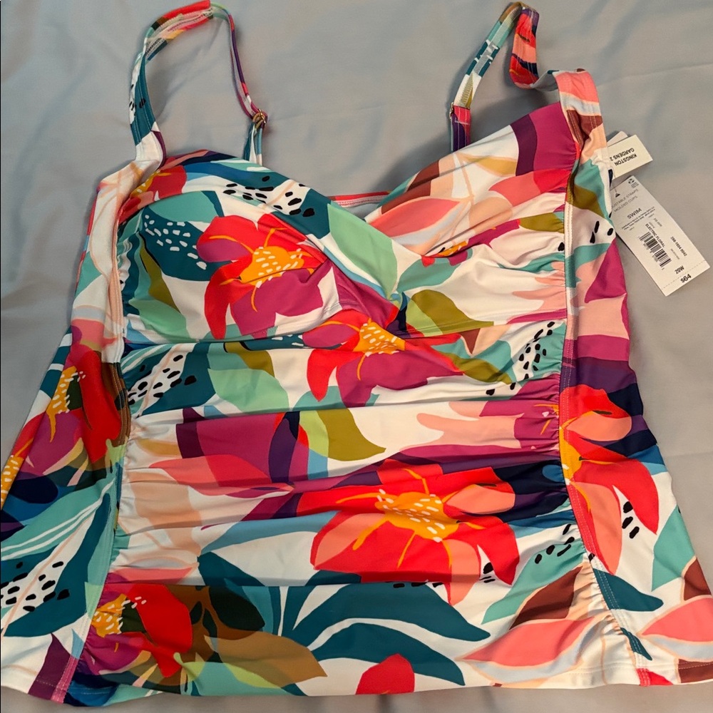 Floral Multicolor Tankini Top